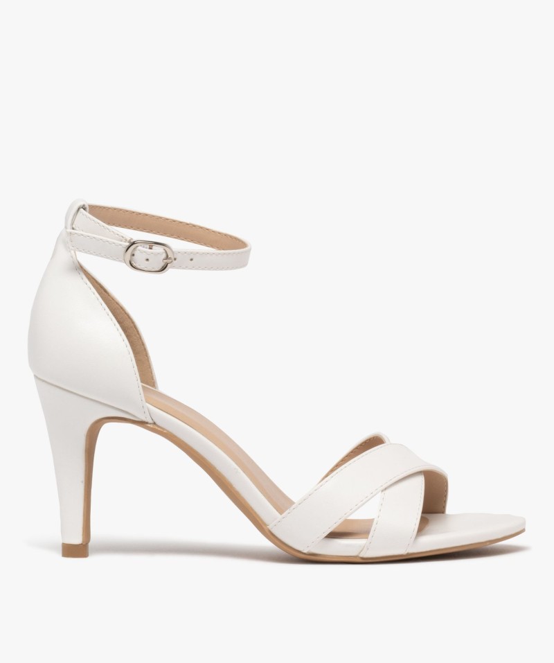 SANDALE TALON FEC CEPUX BLANC S